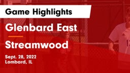 Glenbard East  vs Streamwood Game Highlights - Sept. 28, 2022