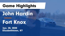 John Hardin  vs Fort Knox Game Highlights - Jan. 28, 2020