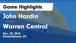 John Hardin  vs Warren Central  Game Highlights - Dec. 28, 2018