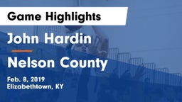 John Hardin  vs Nelson County  Game Highlights - Feb. 8, 2019