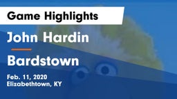 John Hardin  vs Bardstown  Game Highlights - Feb. 11, 2020