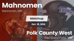 Matchup: Mahnomen  vs. Polk County West  2016