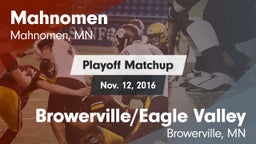 Matchup: Mahnomen  vs. Browerville/Eagle Valley  2016