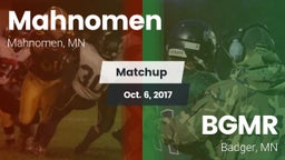 Matchup: Mahnomen  vs. BGMR 2017