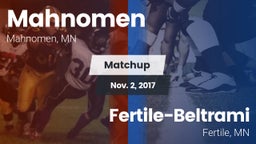 Matchup: Mahnomen  vs. Fertile-Beltrami  2017