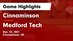 Cinnaminson  vs Medford Tech  Game Highlights - Dec. 22, 2021