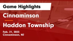 Cinnaminson  vs Haddon Township  Game Highlights - Feb. 21, 2023