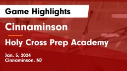 Cinnaminson  vs Holy Cross Prep Academy Game Highlights - Jan. 5, 2024