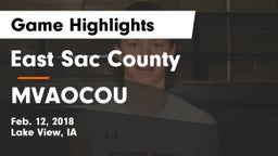 East Sac County  vs MVAOCOU  Game Highlights - Feb. 12, 2018