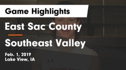 East Sac County  vs Southeast Valley Game Highlights - Feb. 1, 2019