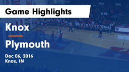 Knox  vs Plymouth  Game Highlights - Dec 06, 2016