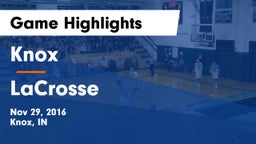Knox  vs LaCrosse  Game Highlights - Nov 29, 2016