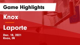 Knox  vs Laporte Game Highlights - Dec. 18, 2021
