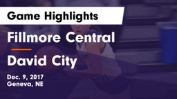 Fillmore Central  vs David City  Game Highlights - Dec. 9, 2017