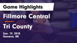 Fillmore Central  vs Tri County  Game Highlights - Jan. 19, 2018