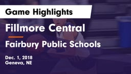 Fillmore Central  vs Fairbury Public Schools Game Highlights - Dec. 1, 2018