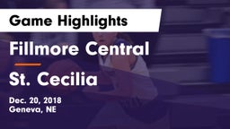 Fillmore Central  vs St. Cecilia  Game Highlights - Dec. 20, 2018