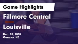 Fillmore Central  vs Louisville  Game Highlights - Dec. 28, 2018