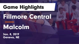 Fillmore Central  vs Malcolm Game Highlights - Jan. 8, 2019