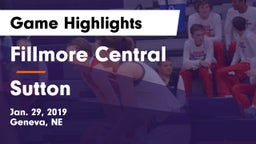 Fillmore Central  vs Sutton  Game Highlights - Jan. 29, 2019