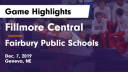 Fillmore Central  vs Fairbury Public Schools Game Highlights - Dec. 7, 2019