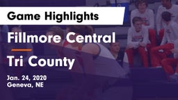 Fillmore Central  vs Tri County  Game Highlights - Jan. 24, 2020