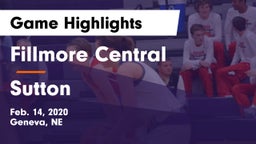 Fillmore Central  vs Sutton  Game Highlights - Feb. 14, 2020