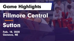 Fillmore Central  vs Sutton  Game Highlights - Feb. 18, 2020