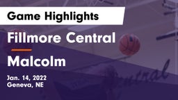 Fillmore Central  vs Malcolm  Game Highlights - Jan. 14, 2022