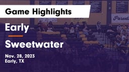 Early  vs Sweetwater  Game Highlights - Nov. 28, 2023