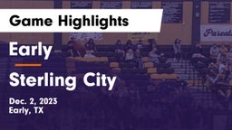 Early  vs Sterling City  Game Highlights - Dec. 2, 2023