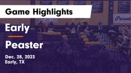 Early  vs Peaster  Game Highlights - Dec. 28, 2023