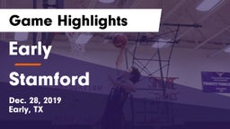 Early  vs Stamford  Game Highlights - Dec. 28, 2019