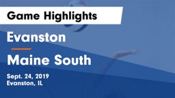 Evanston  vs Maine South  Game Highlights - Sept. 24, 2019