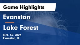 Evanston  vs Lake Forest  Game Highlights - Oct. 13, 2022
