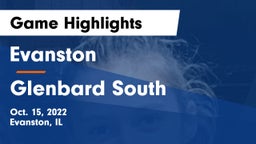 Evanston  vs Glenbard South  Game Highlights - Oct. 15, 2022