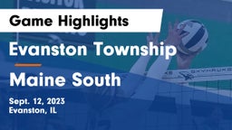 Evanston Township  vs Maine South  Game Highlights - Sept. 12, 2023