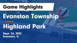 Evanston Township  vs Highland Park  Game Highlights - Sept. 26, 2023