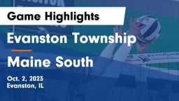 Evanston Township  vs Maine South  Game Highlights - Oct. 2, 2023