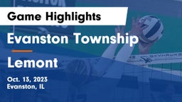 Evanston Township  vs Lemont  Game Highlights - Oct. 13, 2023