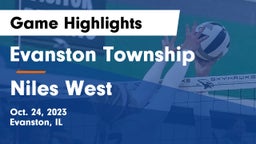 Evanston Township  vs Niles West  Game Highlights - Oct. 24, 2023