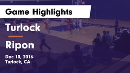 Turlock  vs Ripon  Game Highlights - Dec 10, 2016