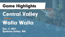 Central Valley  vs Walla Walla  Game Highlights - Dec. 3, 2021