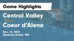 Central Valley  vs Coeur d'Alene  Game Highlights - Dec. 16, 2022