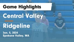 Central Valley  vs Ridgeline  Game Highlights - Jan. 5, 2024