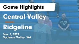 Central Valley  vs Ridgeline Game Highlights - Jan. 5, 2024