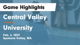 Central Valley  vs University  Game Highlights - Feb. 6, 2024