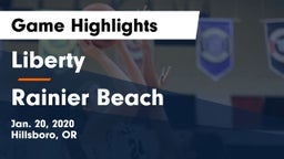 Liberty  vs Rainier Beach  Game Highlights - Jan. 20, 2020
