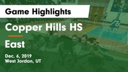 Copper Hills HS vs East  Game Highlights - Dec. 6, 2019