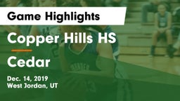 Copper Hills HS vs Cedar  Game Highlights - Dec. 14, 2019